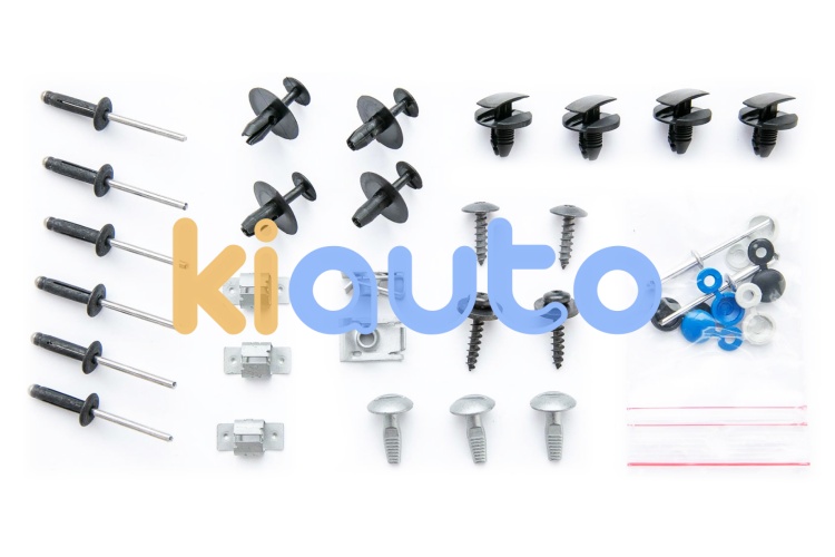 Kit De Fixations Pour Aile Avant Peugeot 206 (1998-2009) - 16 Pièces, Référence 604003B - Pour Réparation Ou Remplacement