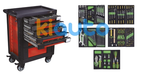 SERVANTE D'OUTILS AVEC OUTILS EVA ROUGE