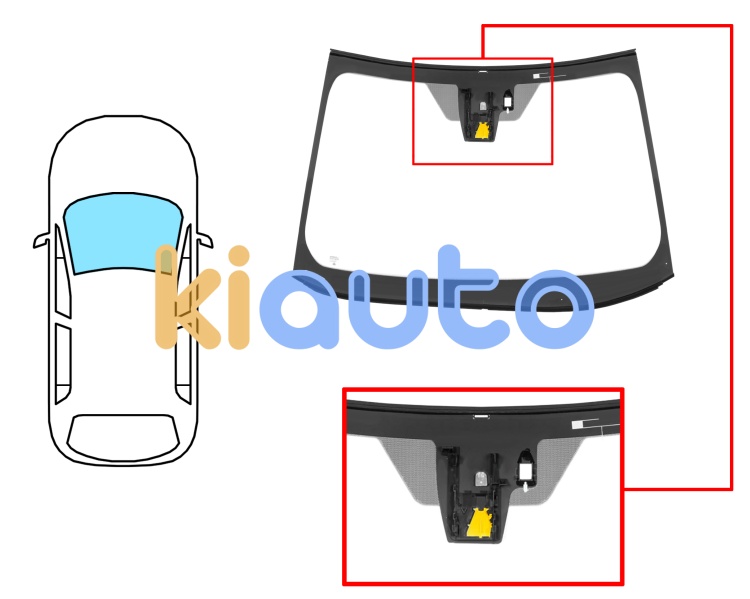 Miroir De Rétroviseur Chauffant Pour Toyota C-HR 2016-2024 - Verre De Remplacement Gauche Ou Droit Avec Support Clip