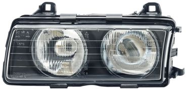 PHARE BMW SERIE 3 (E36) 1992-1995 COUPÉ / LAMPES H1+H1 / TYPE HELLA / GAUCHE