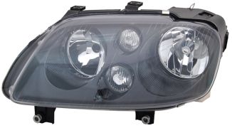 PHARE VOLKSWAGEN CADDY 2004-2010 BASE NOIRE / LAMPES H7+H7 / GAUCHE