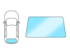 LUNETTE NISSAN X-TRAIL 2001-2004 ARRIÈRE / CHAUFFANT / VERT / FEU STOP